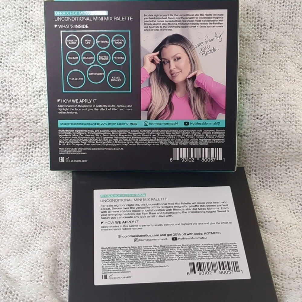 OFRA (X HOT MESS MOMMA) Mini Mix Face Palette in Unconditional, 21g/0.74oz